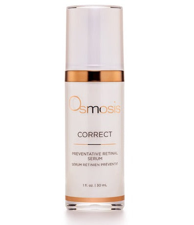 Osmosis Beauty Corrector Preventative Retinal Serum in a 30mL bottle on a clean white background.