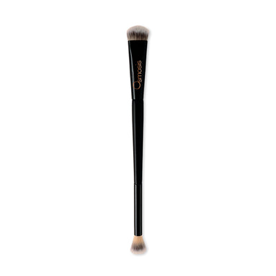Osmosis Beauty Crease & Contour Brush with soft bristles for precise application of skincare and makeup products.