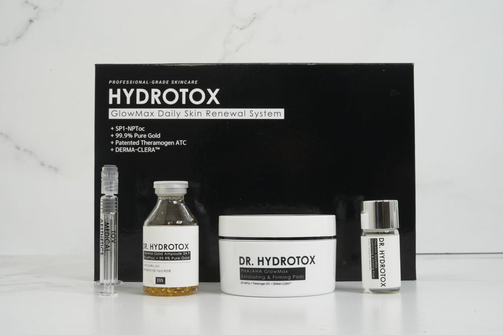 Hydrotox Glowmax Daily Skin Renewal System with Free sonic Face brush - European Beauty by B