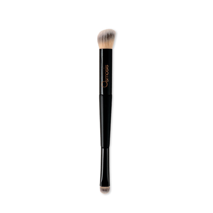 Osmosis Beauty Dual Canceler Brush for precise application of concealer and blending in skincare routines.