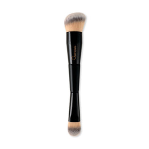 Osmosis Beauty Dual Foundation Brush with soft bristles, designed for smooth application of foundation on skin.