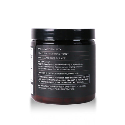 Osmosis Beauty ELEVATE Vitamins for immunity, mood, and libido in a 100-capsule bottle, displayed on a white background.