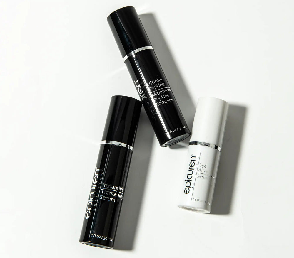 Epicuren Discovery Epi Onyx Mature Signs of Aging Kit, featuring moisturizers in elegant packaging for mature skin care.