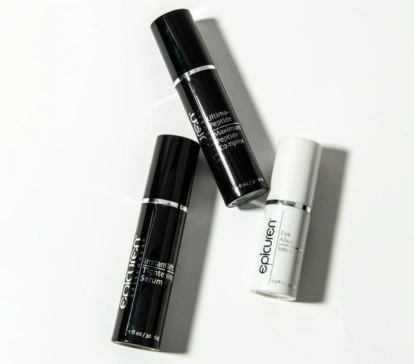 Epicuren Discovery Epi Onyx Mature Signs of Aging Kit moisturizer displayed on a clean, elegant surface with soft lighting.