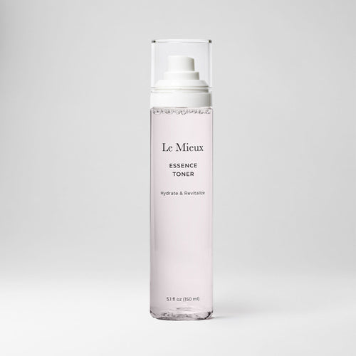 Le Mieux Essence Toner in a 6oz bottle with a cap, a hydrating skincare toner for refreshed skin.