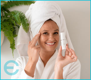 Epicuren Discovery Eye Alive Serum bottle with a dropper, showcasing anti-aging skincare for vibrant eyes.