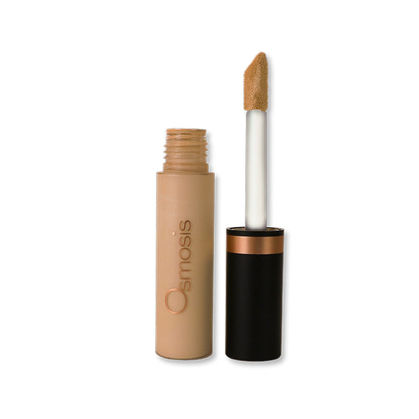 Osmosis Beauty Flawless Concealer in Buff shade, showcasing the sleek applicator and creamy texture for flawless coverage.