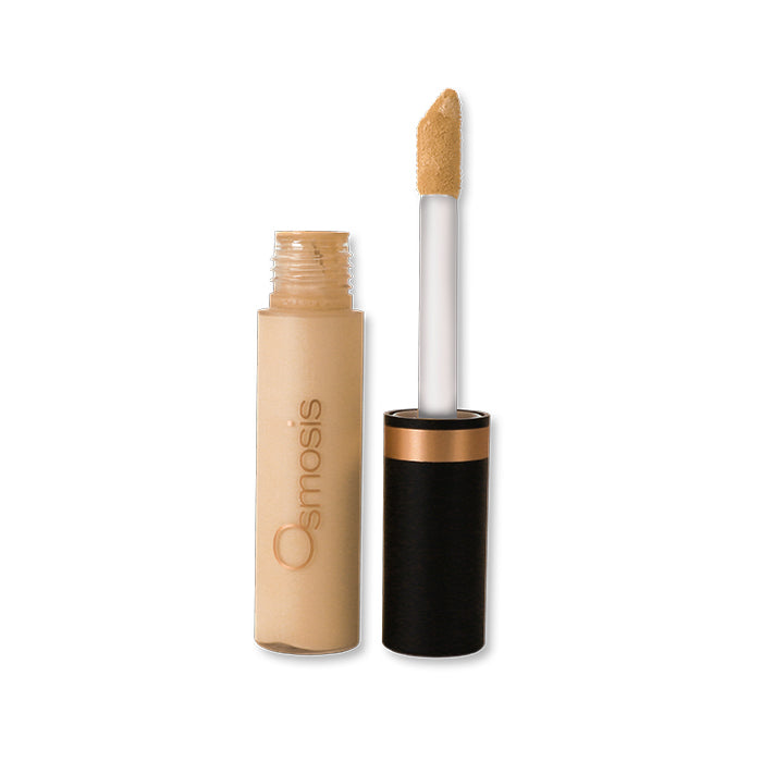 Osmosis Beauty Flawless Concealer in Porcelain, showcasing the sleek tube and applicator for precise makeup application.