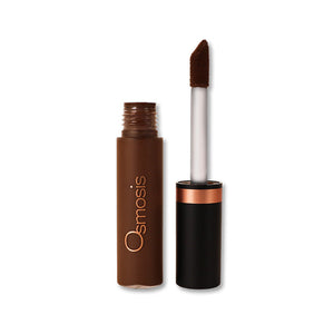Osmosis Beauty Flawless Concealer in Truffle, showcasing the sleek applicator and creamy texture for even coverage.