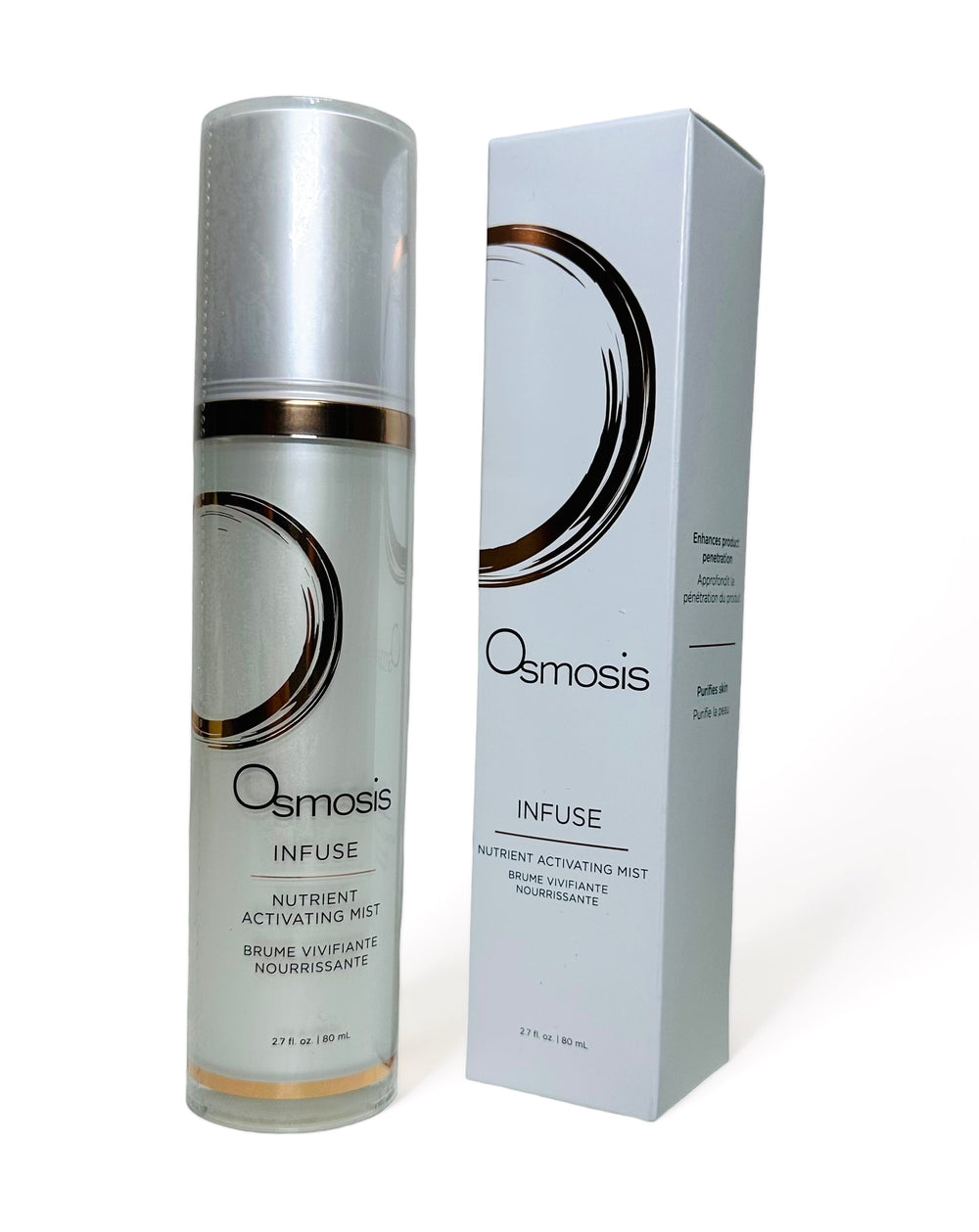 Osmosis Beauty INFUSE Nutrient Activating Mist in a sleek spray bottle, enhancing skin hydration and nourishment.