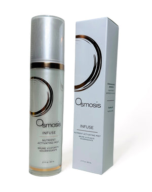 Osmosis Beauty INFUSE Nutrient Activating Mist in a sleek spray bottle, enhancing skin hydration and nourishment.