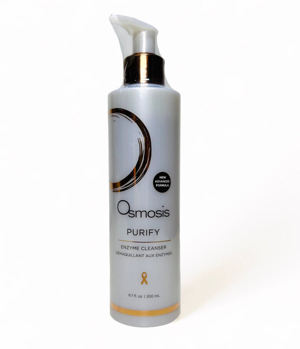 Osmosis Beauty PURIFY Enzyme Cleanser in a 6.7 oz bottle, featuring a sleek design and clear label.