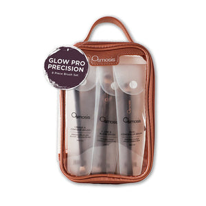 Osmosis Beauty Glow Pro Precision Makeup Brush Set featuring various brushes for precise skincare application.