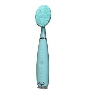 Halylo sonic facial cleansing brush with soft bristles for deep cleaning and massage of the skin.