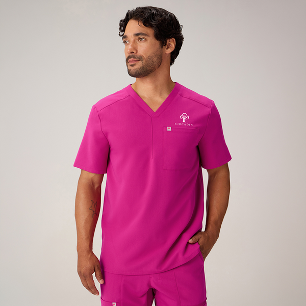 Circadia x Fabletics Men's Helix 1-Pocket Scrub Top - image 1