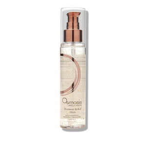 Osmosis Beauty Hormone Relief Elixir in 125ml bottle, gold-infused with frequency-enhanced minerals for wellness and hormone support.
