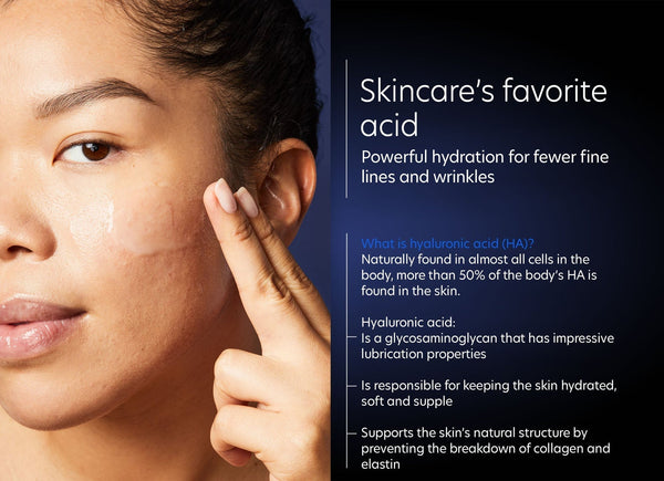 PCA Skin Hyaluronic Acid Boosting Serum in a bottle, designed for eye, neck, and lip hydration.