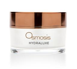 Osmosis Beauty Hydraluxe Firming Gel Mask in a sleek 30mL jar, showcasing its hydrating, gel-like texture.