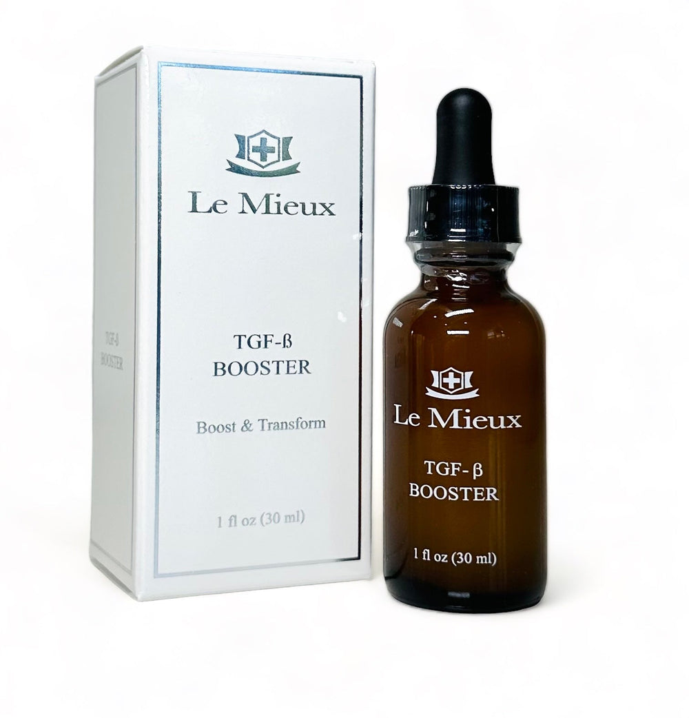 Le Mieux Snap Back Youth Serum with TGF-β Booster in a sleek bottle for anti-aging and skin rejuvenation.