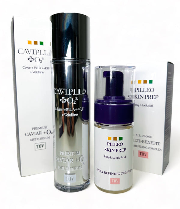 TOV CAVIPLLA +O2  Premium Caviar Multi Serum  Caviar + PLLA + 4GF 4 oz  With Free Pilleo Skin Prep - European Beauty by B