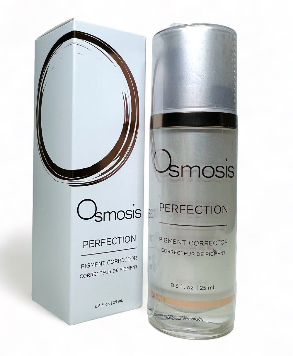 Osmosis Beauty Perfection Pigment Corrector in a sleek bottle, designed to target skin pigmentation issues.