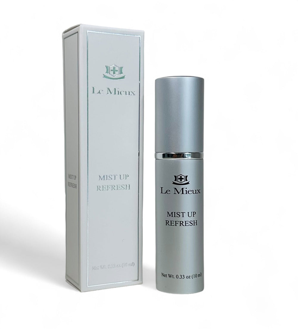 Le Mieux Blossoming Boost Mist in a sleek bottle, showcasing a refreshing floral treatment for revitalizing skin.