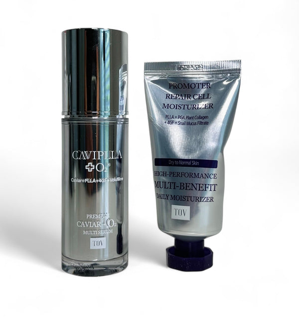 CAVIPLLA O2 Multi Serum with Promoter Repair Cell Cream - European Beauty by B