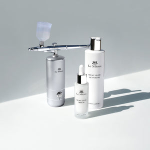 Le Mieux Oh My Glow Serum bottle with applicator, featuring vibrant packaging and branding, for radiant skin skincare.