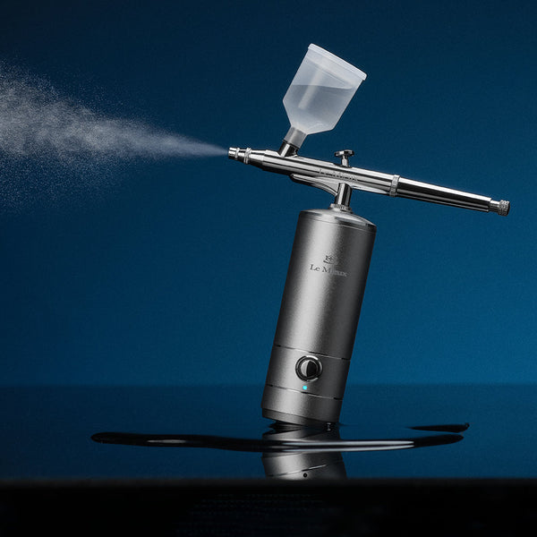 Le Mieux Ionized Oxygen Infuser beauty tool spray device with sleek design and adjustable nozzle for skincare application.