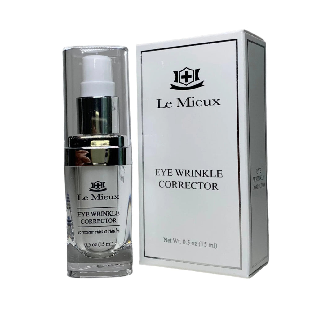 Le Mieux Eye Wrinkle Corrector Cream - Hyaluronic Acid Moisturizer for Eyes with 7 Potent Peptides - European Beauty by B