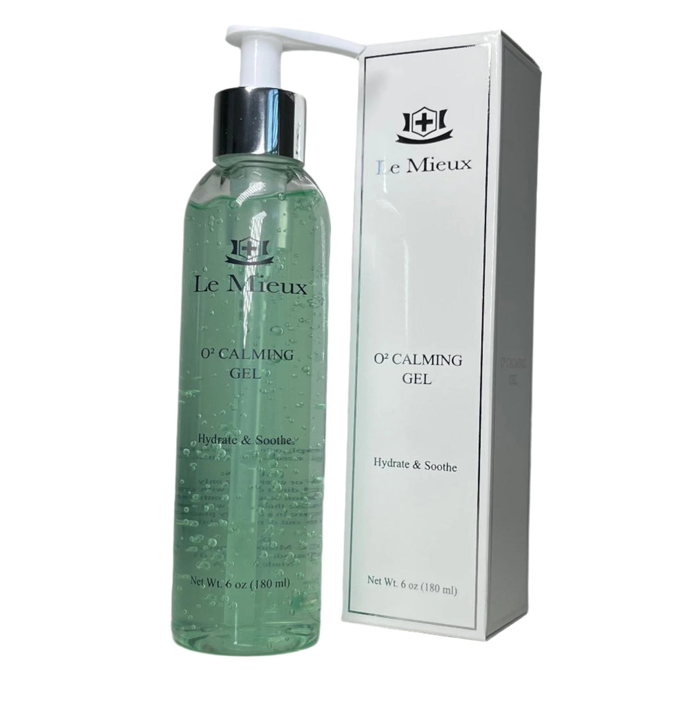 Le Mieux O2 Calming Gel - Conductive Facial Gel with Aloe Light Botanical Hydrator 6 oz - European Beauty by B