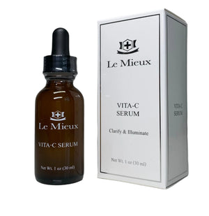 Le Mieux Vita-C Serum 1.0 oz - Concentrated Vitamin C & Glutathione Antioxidant Facial Serum - European Beauty by B