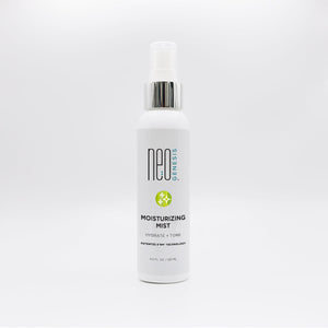 NeoGenesis Moisturizing Mist in a 120mL bottle, featuring a fine mist spray for hydrating skin.