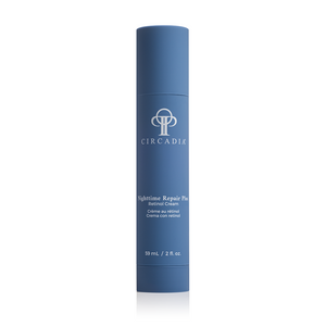 Circadia Nighttime Repair Plus Retinol Cream jar showing creamy night cream for skin rejuvenation and repair.