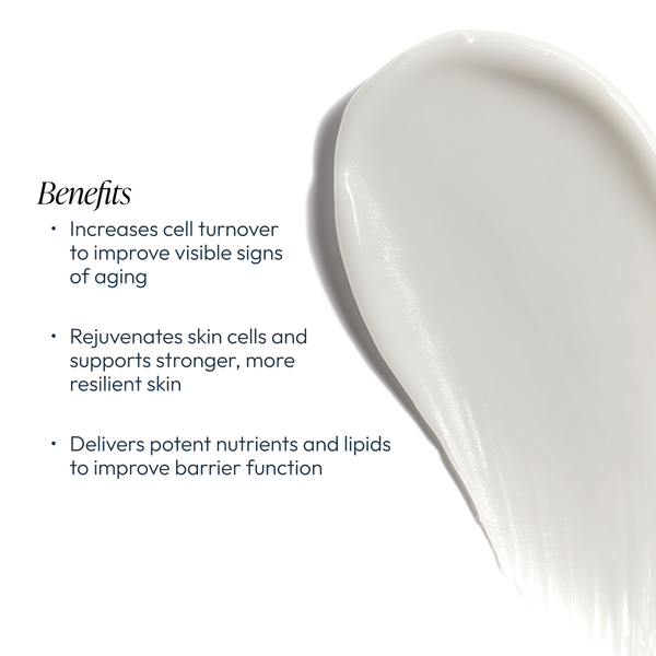 Circadia Nighttime Repair Plus Retinol Cream jar showing creamy texture and product label, designed for overnight skin repair.