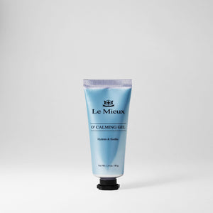 Le Mieux O² Calming Gel in 1.4 oz jar, a soothing moisturizer with oxygen-infused formula for calming skin.