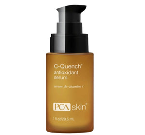 PCA Skin C-Quench Antioxidant Serum in a 1.0 oz bottle with a dropper for easy application on skin.