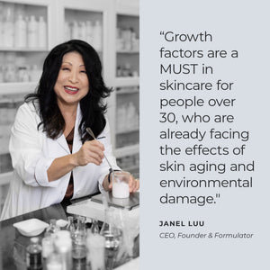 Le Mieux StemCell EGF serum in a sleek bottle, designed for skin rejuvenation and anti-aging skincare.
