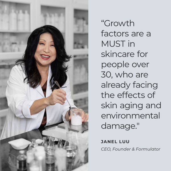Le Mieux StemCell EGF serum in a sleek bottle, designed for skin rejuvenation and anti-aging skincare.