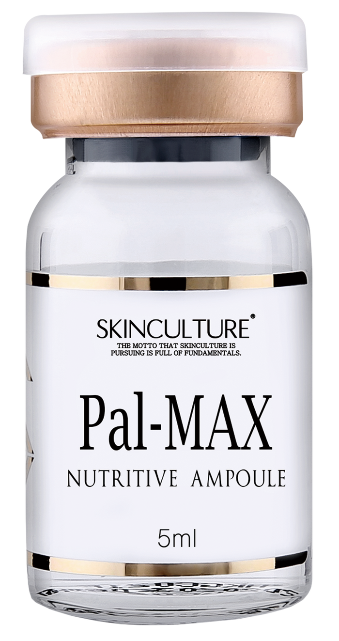 Skinculture Pal-Max Nutritive Anti-Aging exfoliator in a sleek bottle with a light texture on a clean background.