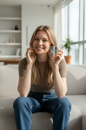 2pc set of TOV Aesthetics face mist and cushion, showcasing advanced renewal formula and protective features.