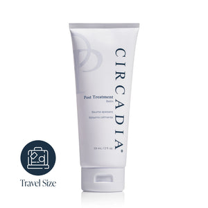 Circadia Post Treatment Balm in 8.2 oz jar, soothing moisturizer for post-peel skin recovery and hydration.
