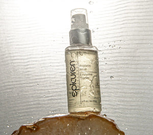 Epicuren Discovery Protein Mist Enzyme Toner in a 4 Fl Oz bottle, featuring a sleek design and mist nozzle for easy application.