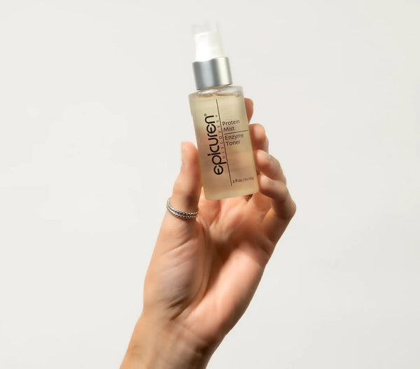 Epicuren Discovery Protein Mist Enzyme Toner in a 4 Fl Oz bottle, featuring a refreshing mist for skincare routine.