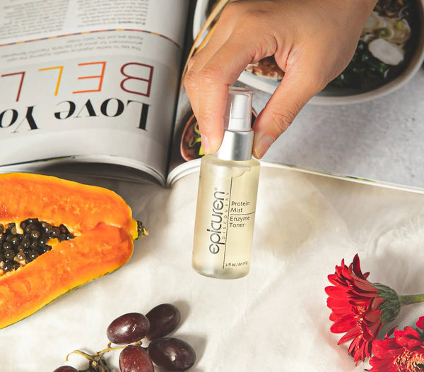 Epicuren Discovery Protein Mist Enzyme Toner in a 4 fl oz bottle with a refreshing mist spray for skincare.