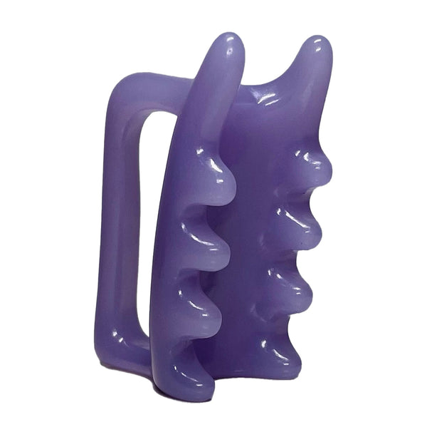 Purple Halylo fascia facial and body massage tool with G-types design for effective relaxation and rejuvenation.