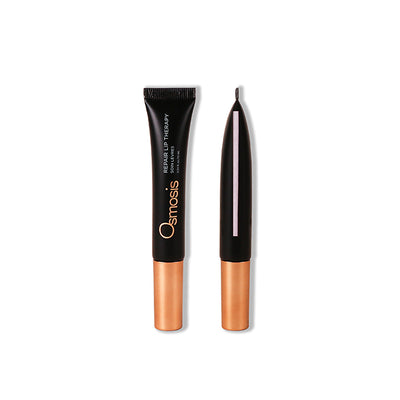 Osmosis Beauty Repair Lip Therapy in a sleek tube, showcasing its nourishing formula for soft, hydrated lips.