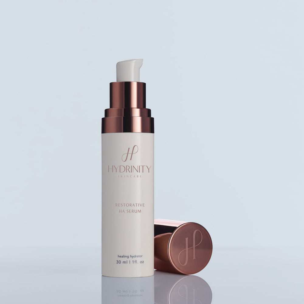 Hydrinity Restorative Kit featuring bottles for hydration in a sleek box on a white background.