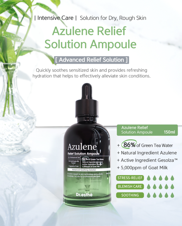 Dr.esthe Azulene Relief Solution Ampoule 50ml - European Beauty by B