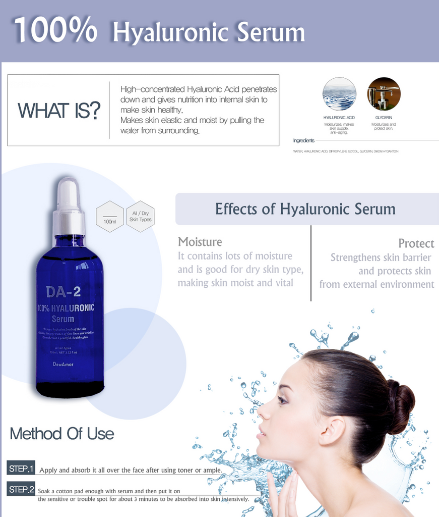 DewAmor 100% HYALURONIC Serum